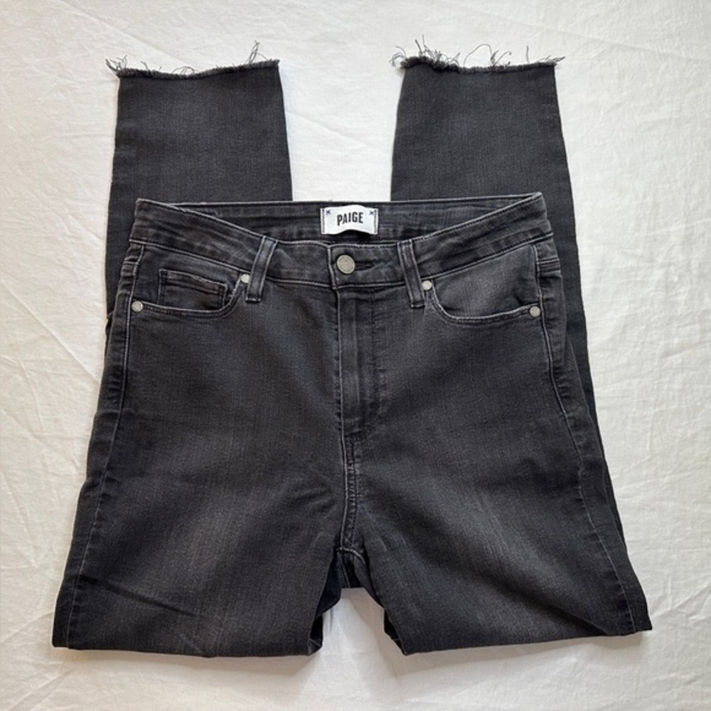 PAIGE High Rise Hoxton Stretch Ankle Size 28